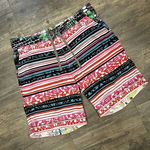 Robert Graham‎ Paradise Men Geometric Swim Trunks Board Shorts Size 38 (280)